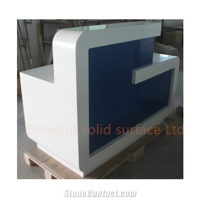 Artificial Stone Hospital Reception Front Counter