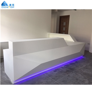 Bank Artificial Stone Countertop Reception Desk