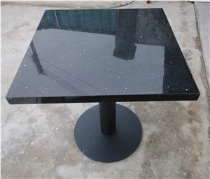 Black Cafe Shop Rectangle Table Dining Tops