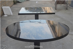 Black Cafe Shop Rectangle Table Dining Tops