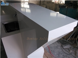 Boat Shape Bar Counter Solid Surface Top