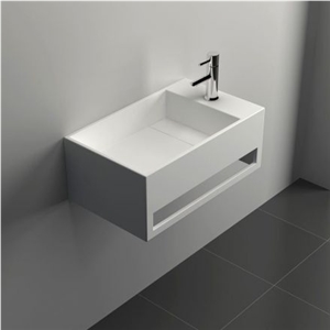 Corian Solid Surface Square Wash Basin Sink
