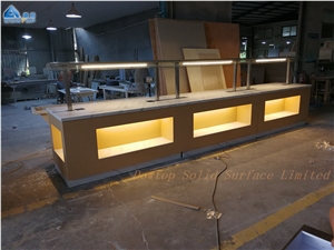 Custom Artificial Stone Buffet Counter Table