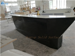 Custom Design Bar Furniture Black Marble Bar Table