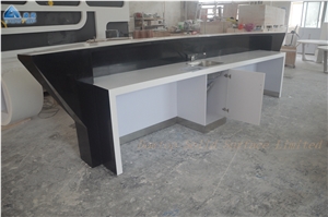 Custom Design Bar Furniture Black Marble Bar Table