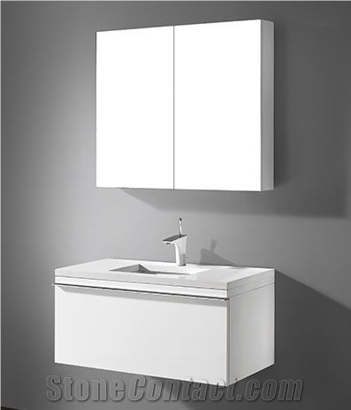 Custom White Corian Bathroom Vanity Top, Custom Corian Bathroom Vanity Tops