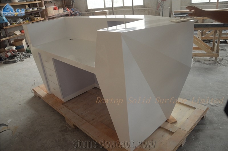Customized Artificial Stone Reception Desk