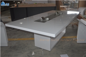 Customized Office Furniture White Meeting Table