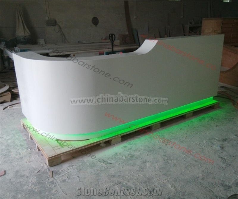 Customized Solid Surface Airport Information Desk