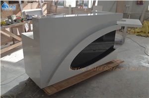Customized Solid Surface Reception Counter Desk