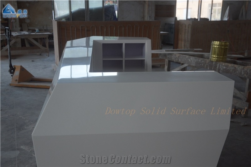 Design Hospital Super Mall Stone Reception Desk