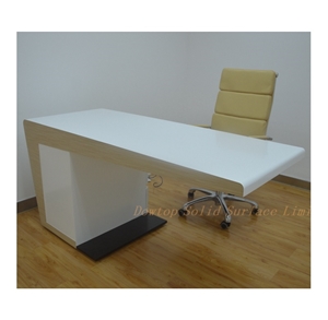 Elegant Quartz Table Top Office Manager Desk