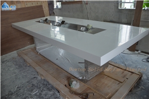 Glossy White Conference Table Designs