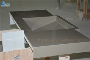 Grey Corian Solid Surface Sink