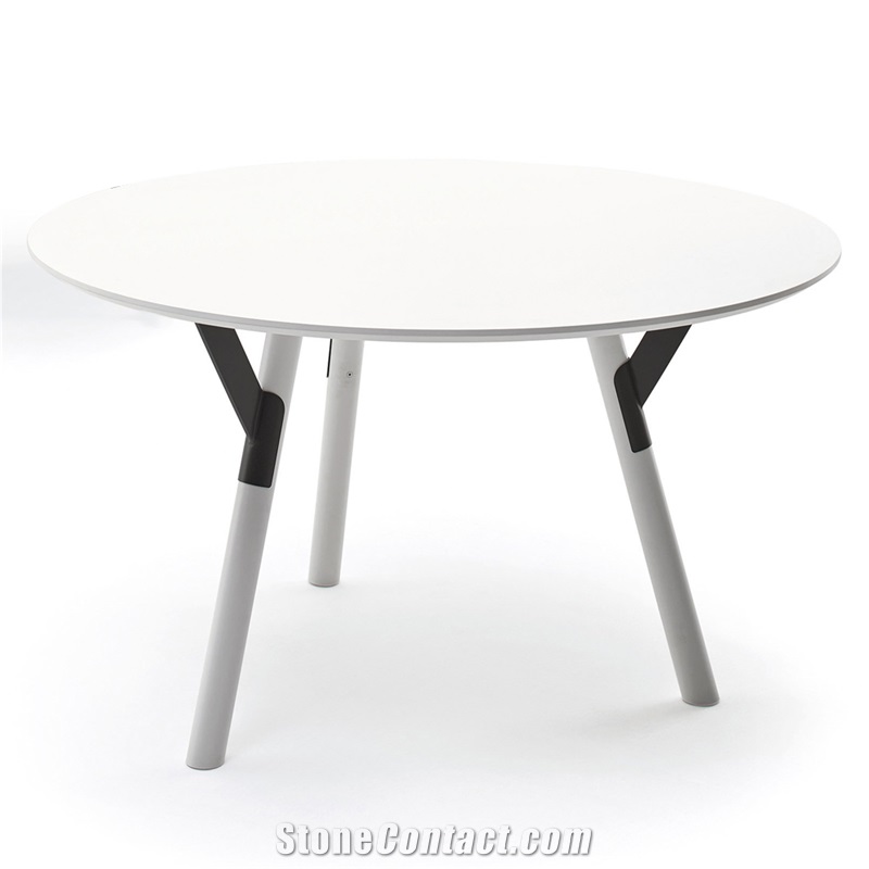 High Quality Quartz Top White Dining Table Designs