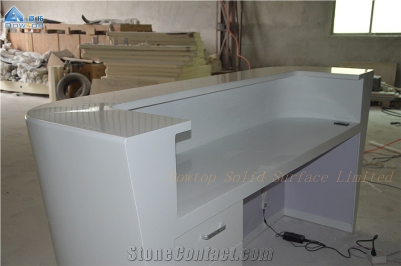 High Quality Solid Surface Reception Desks