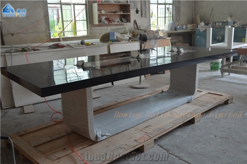 Modern Black Conference Table Meeting Table