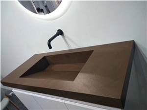 Modern Brown Corian Solid Surface Sinks