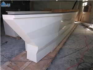 Modern Design White Corian Bar Counter