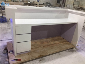 Modern Led Solid Surface Small Bar Counter Table