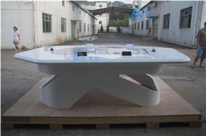 Modern White Conference Table Meeting Table