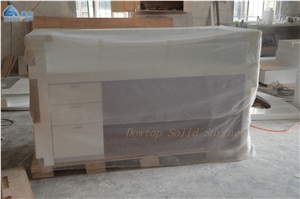 Office Reception Desk Solid Surface Table Top