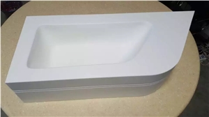 Pure White Acrylic Solid Surface Vanity Top