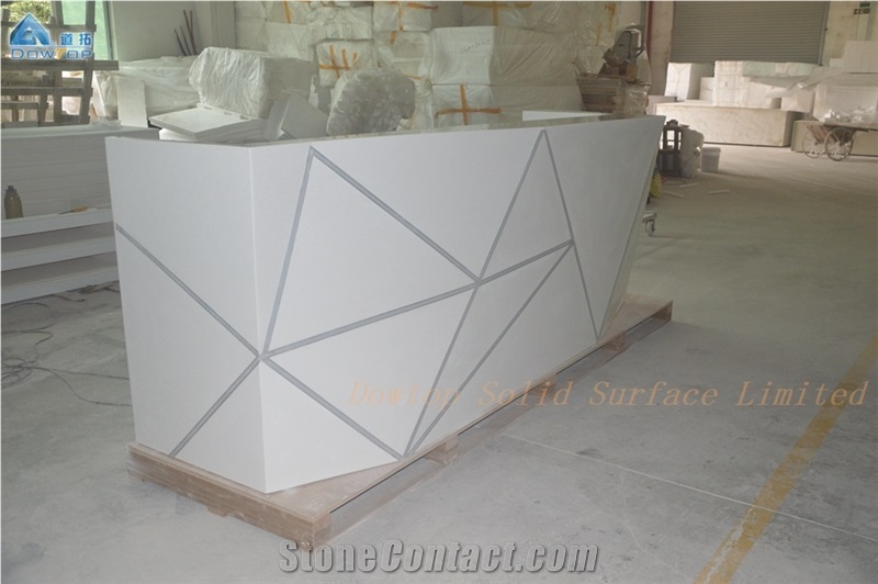Solid Surface Airport Front Reception Counter
