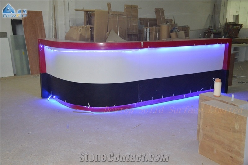 Solid Surface Cafe Restaurant Bar Counter