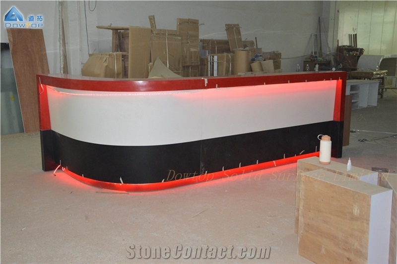 Solid Surface Cafe Restaurant Bar Counter