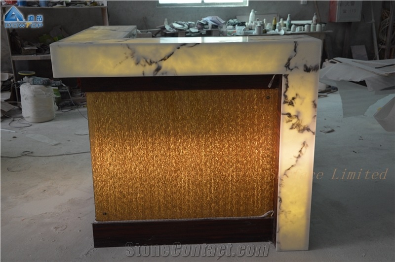 Solid Surface Translucent Club Bar Counter