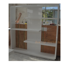 White Exhibition Office Led Display Rack
