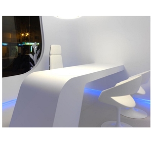 White Office Dental Hotel Reception Desk