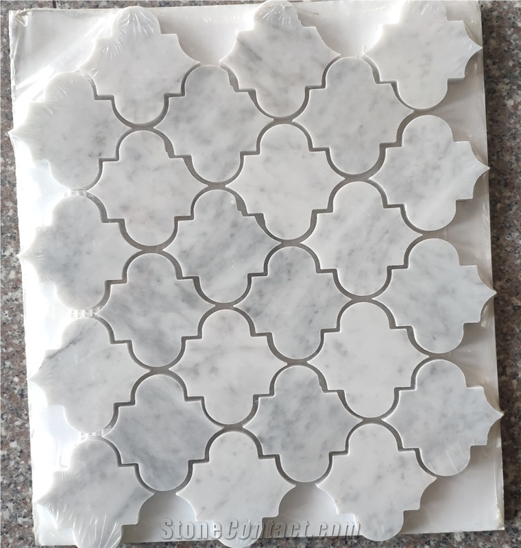 Bianco Carrara White Marble Hexagon Marble Mosaic