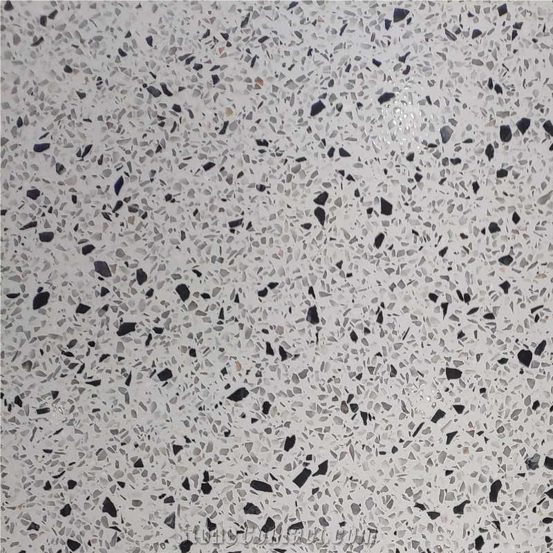 Grey Cement Mix Marble Terrazzo Flooring Tiles