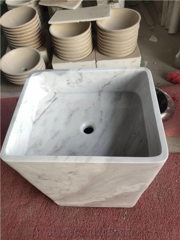 Grey Marble Pedestal Sink,Basin