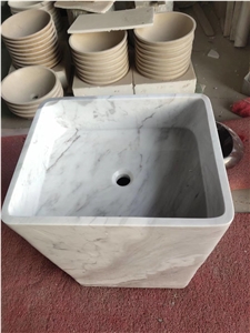 Grey Marble Pedestal Sink,Basin