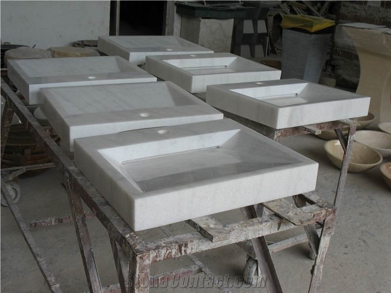 Home Decoration Cheap Square Natural Stone Sink