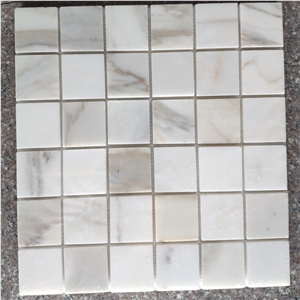 Square Shaped Natural Travertine Strips Mosaic