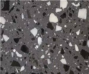 Terrazzo with Big Stone Chips Flooring Tiles Slab
