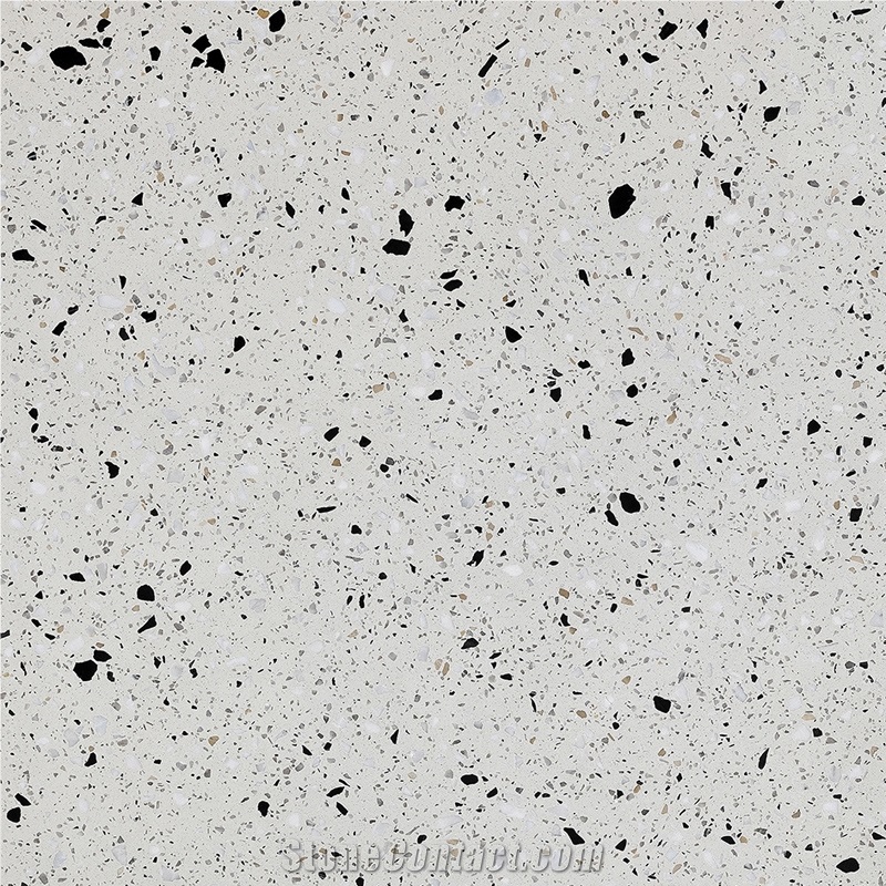 White Natural Cheap Cement Terrazzo Flooring Tiles
