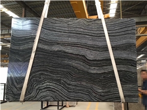 China Antique Black Forest Wooden Marble Slabs