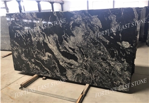 China Black Granite Wall Cladding Slabs