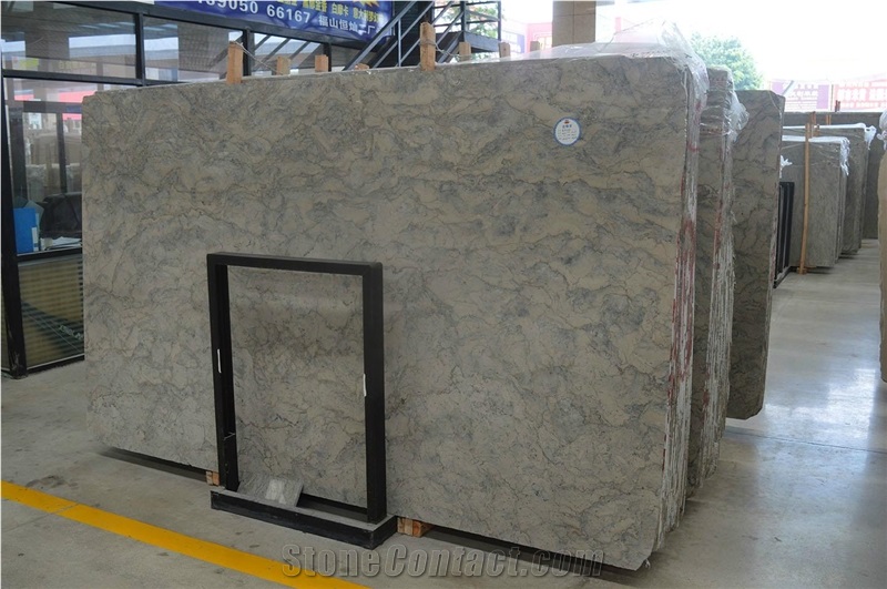 China Coast Ocean Blue Limestone Slabs Floor Tiles