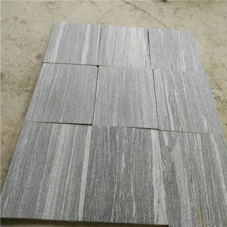 China Gray Landscape Pattern G302 Flamed Tiles