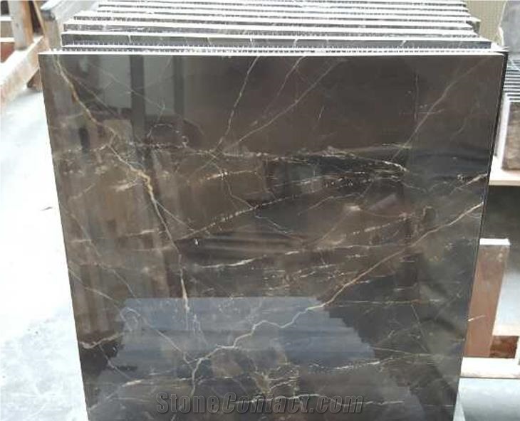 China Laurent Brown 2cm 3cm Marble Flooring Tiles