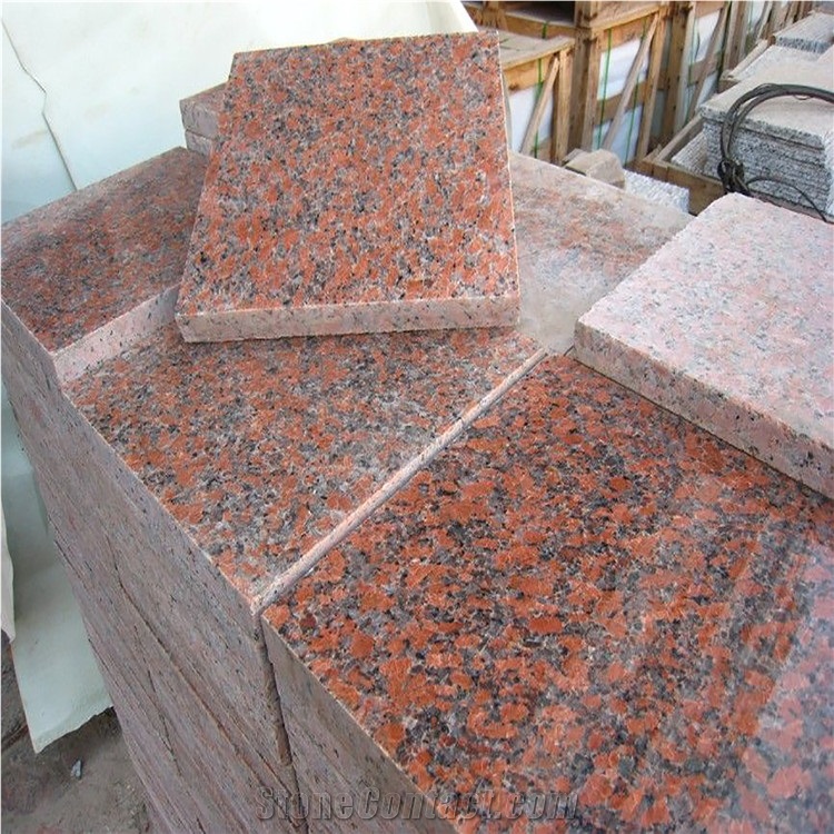 China Marple Red Granite G562 Polished Tiles