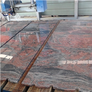 China Multicolor Symphony Red Granite Slabs Tiles
