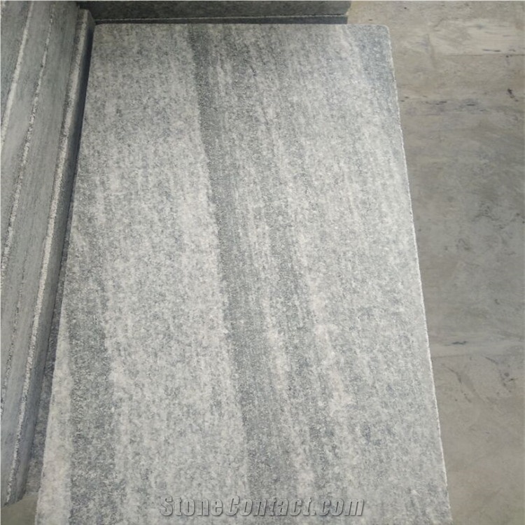 China Nero Santiago Grey Granite G302 Flamed Tile