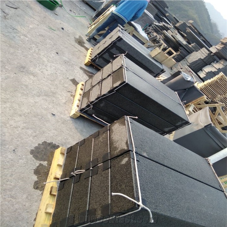 China New Absolute Black Granite 2Cm 3Cm Tiles
